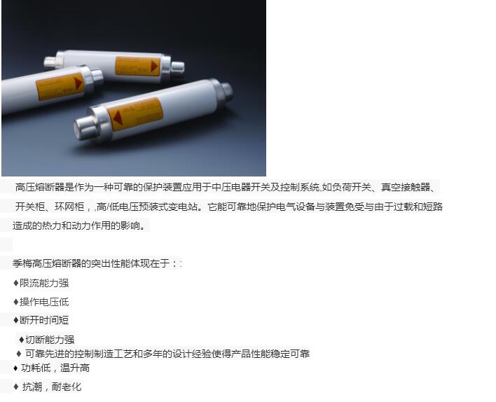 XRNT系列高压限流熔断器