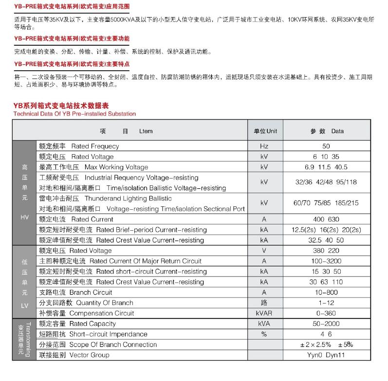 箱式变电站（欧式）